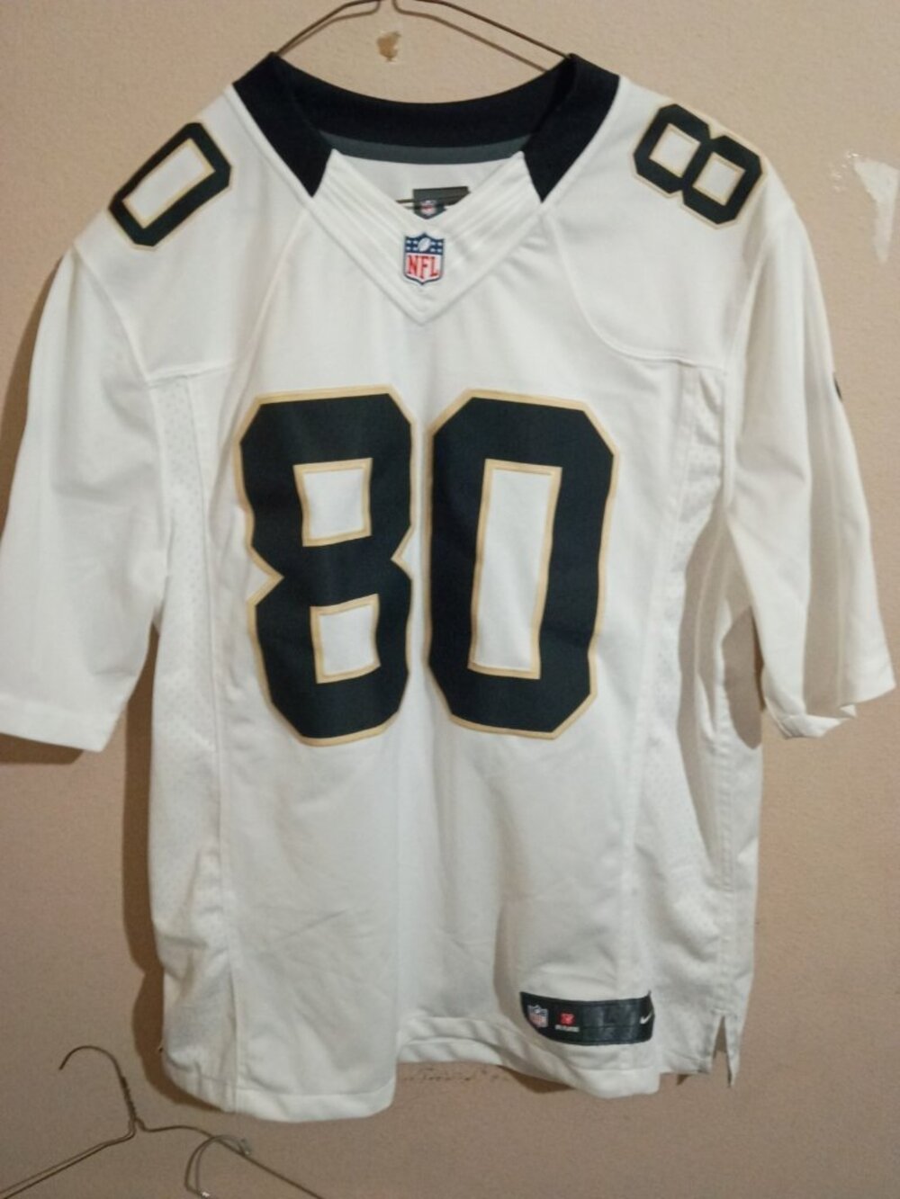 Jimmy Graham New Orleans Saints Nike On Field NFL Football White Jersey Large L